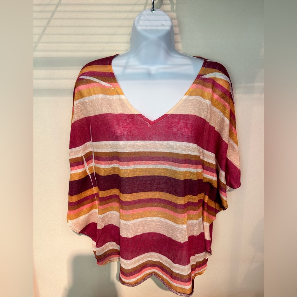 INC International Concepts women’s striped blouse size large